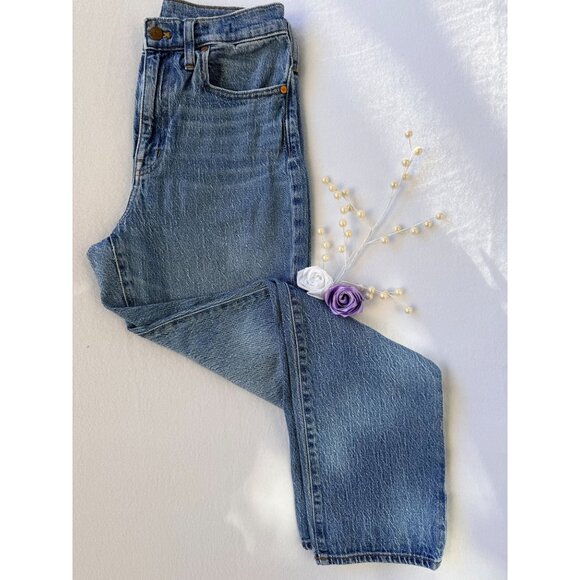 Madewell Denim - Madewell High-Rise Slim Boyjean Denim Jeans Womens Size 27 Medium Wash Casual Ev